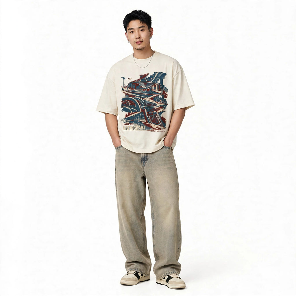 Lagpas Hatinggabi - Oversized Tee 100% Premium Cotton