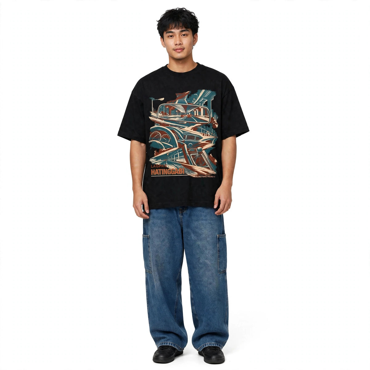 Lagpas Hatinggabi - Oversized Tee 100% Premium Cotton