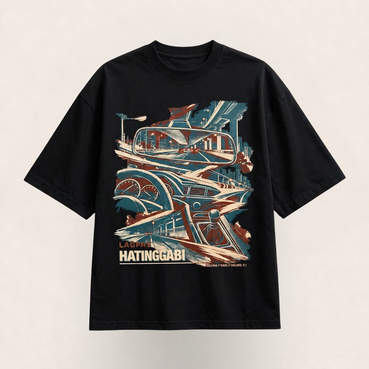 Lagpas Hatinggabi - Oversized Tee 100% Premium Cotton