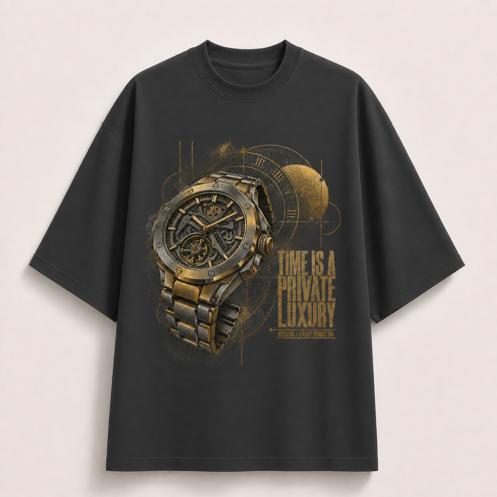Time Is a Private Luxury - Oversized Tee 100% Premium Cotton