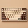 Coffee-Inspired Keycap Set – OEM Profile | ABS Glossy | 75% Layout