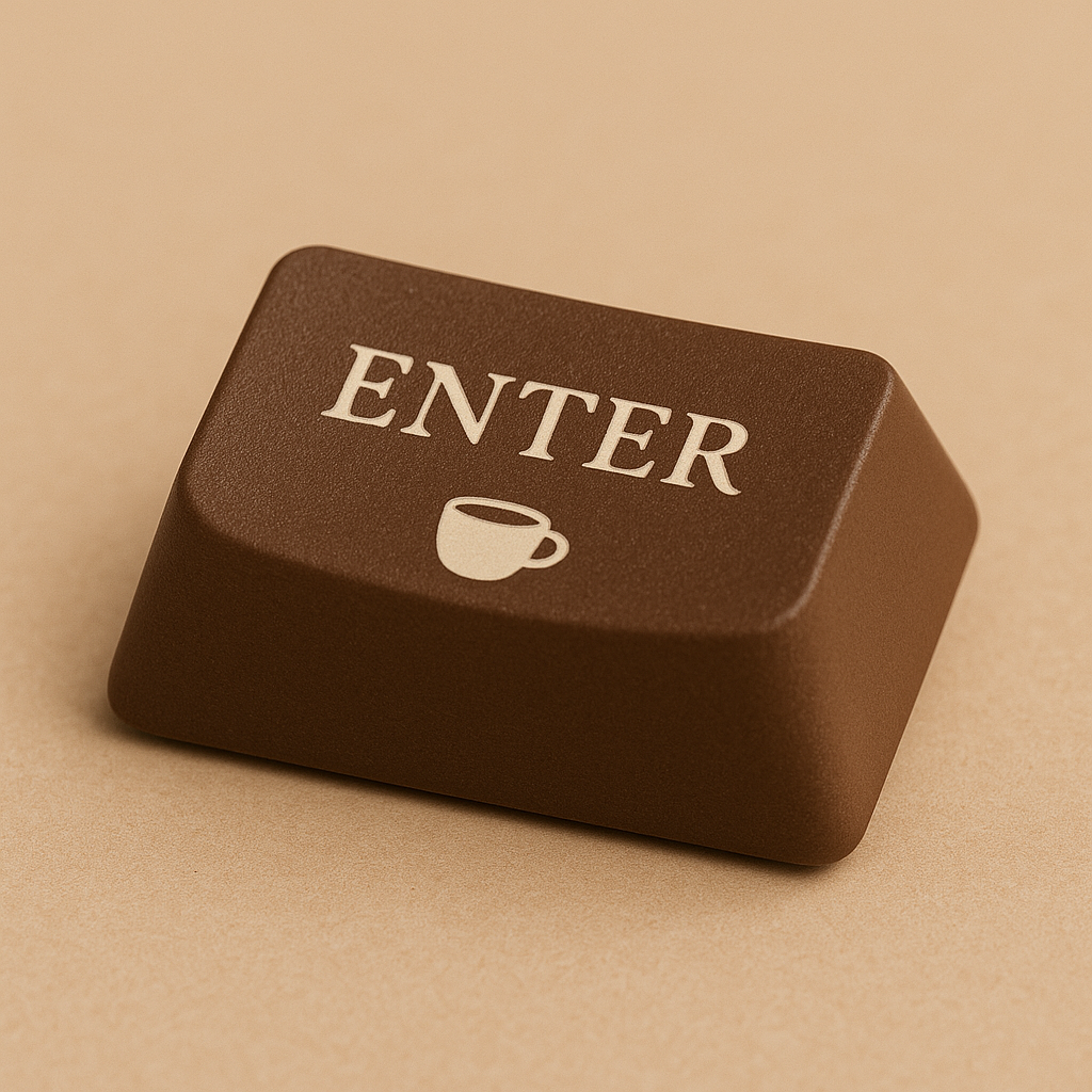Coffee-Inspired Keycap Set – OEM Profile | ABS Glossy | 75% Layout