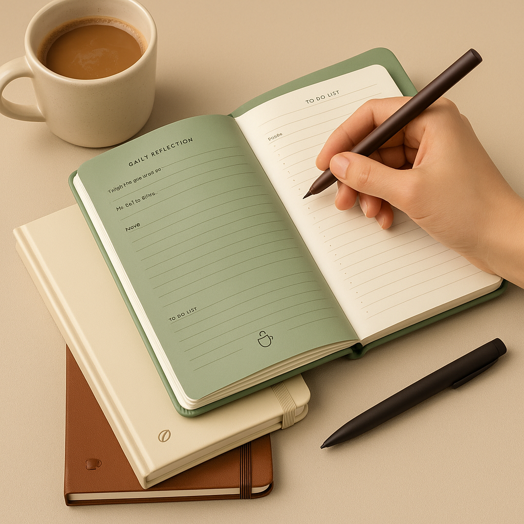 Guided Journal – Coffee-Inspired Journal Notebooks with Prompts
